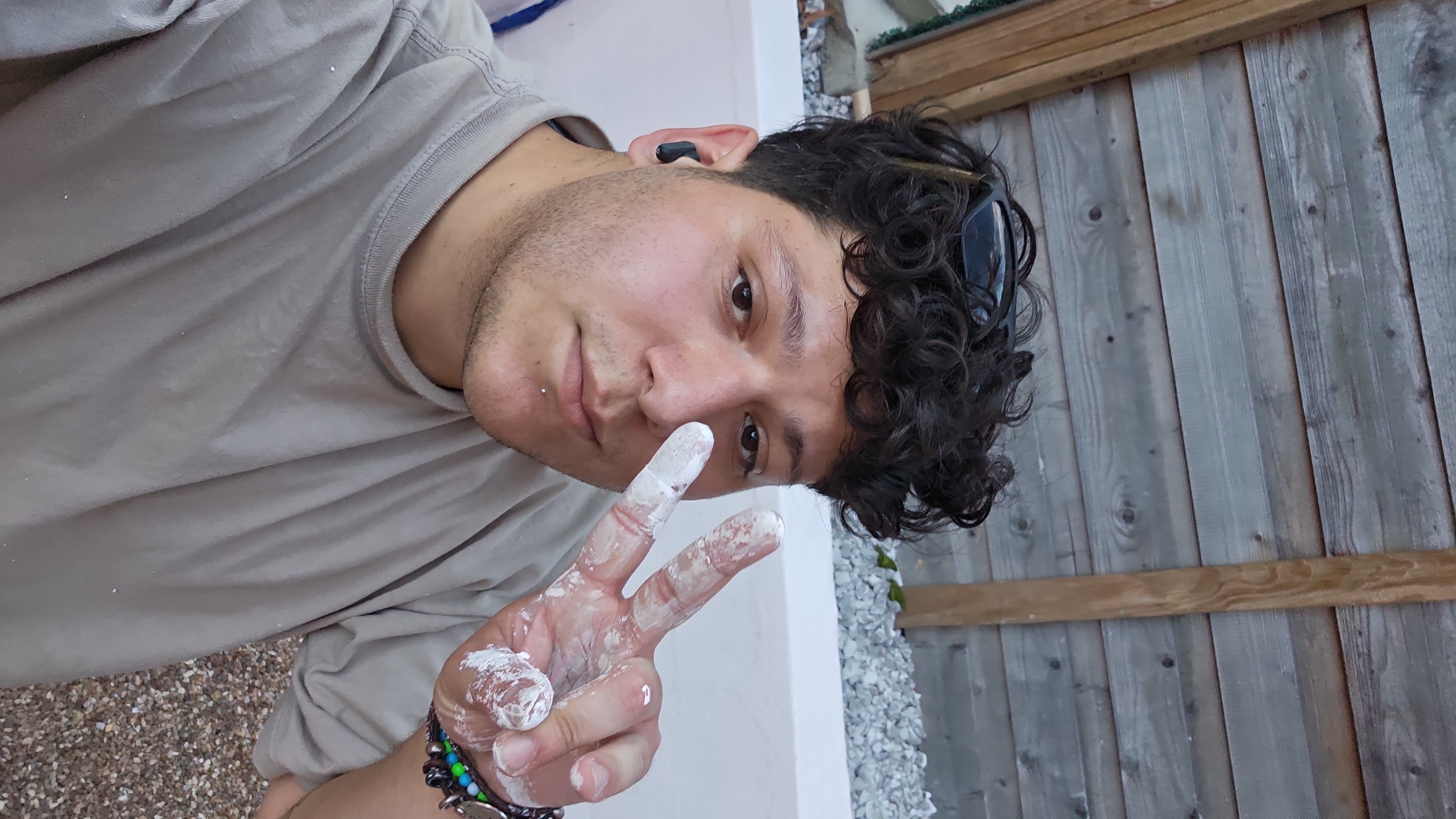 Gucho en el estudio